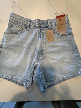 Levi Cinch Mid-Thigh Shorts High Rise